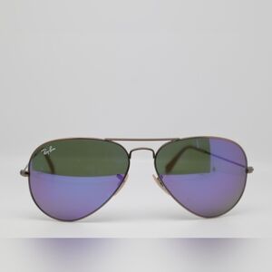 Ray-Ban Aviator Bronze Copper Frame / Violet Mirror Lens RB3025 167/1M 58-14